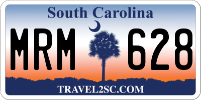 SC license plate MRM628