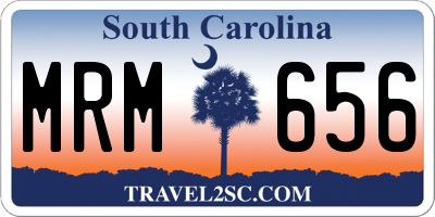SC license plate MRM656