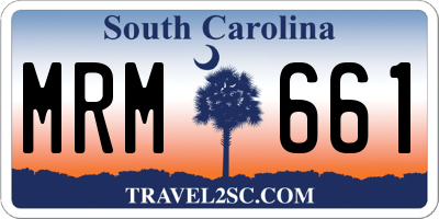 SC license plate MRM661