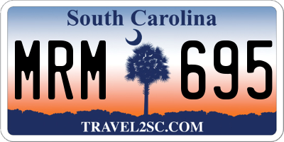 SC license plate MRM695
