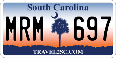 SC license plate MRM697