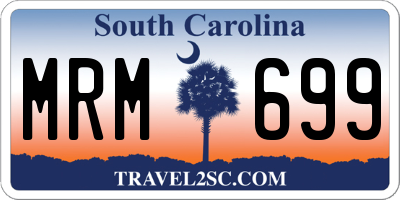 SC license plate MRM699