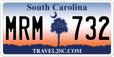SC license plate MRM732