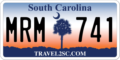 SC license plate MRM741