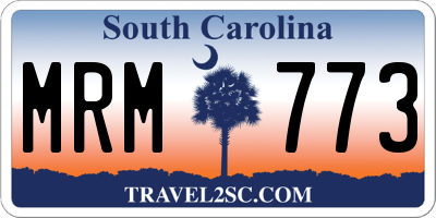 SC license plate MRM773