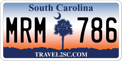 SC license plate MRM786