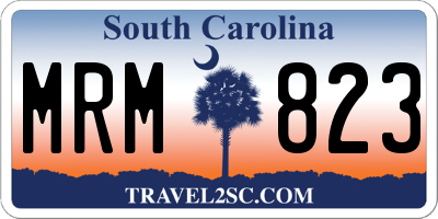 SC license plate MRM823
