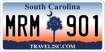 SC license plate MRM901