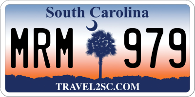 SC license plate MRM979