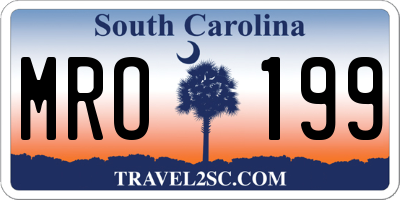 SC license plate MRO199
