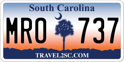 SC license plate MRO737