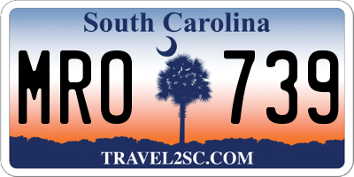 SC license plate MRO739
