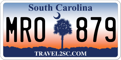 SC license plate MRO879