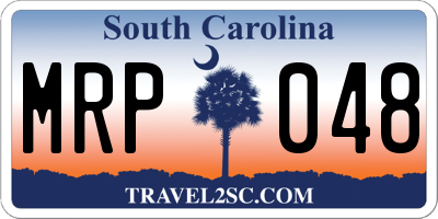 SC license plate MRP048