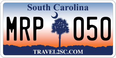 SC license plate MRP050