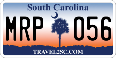 SC license plate MRP056
