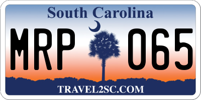 SC license plate MRP065
