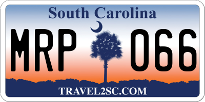 SC license plate MRP066
