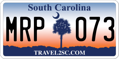 SC license plate MRP073