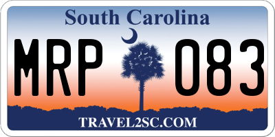 SC license plate MRP083