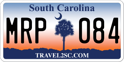 SC license plate MRP084