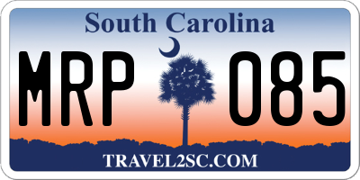 SC license plate MRP085