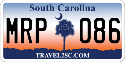 SC license plate MRP086