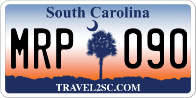 SC license plate MRP090