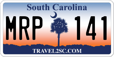 SC license plate MRP141