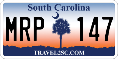SC license plate MRP147