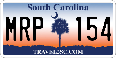 SC license plate MRP154