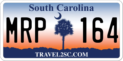 SC license plate MRP164