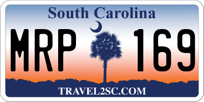 SC license plate MRP169