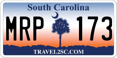 SC license plate MRP173