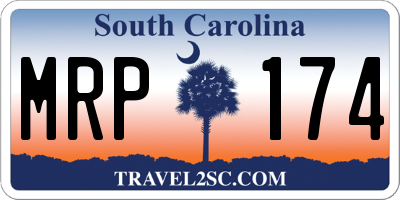 SC license plate MRP174