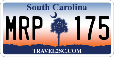 SC license plate MRP175