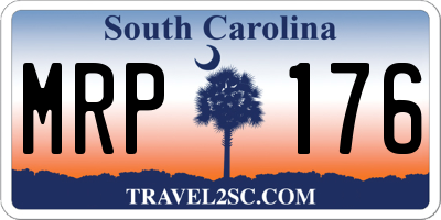 SC license plate MRP176