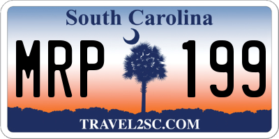 SC license plate MRP199