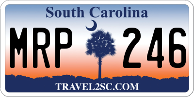 SC license plate MRP246