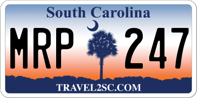 SC license plate MRP247