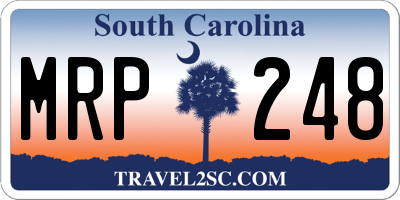 SC license plate MRP248