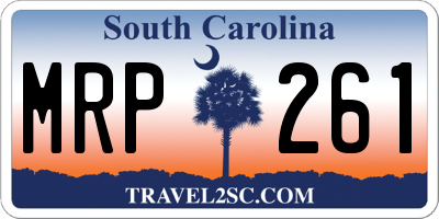 SC license plate MRP261