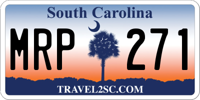 SC license plate MRP271
