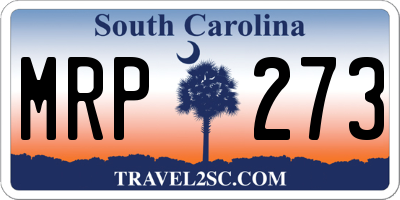 SC license plate MRP273