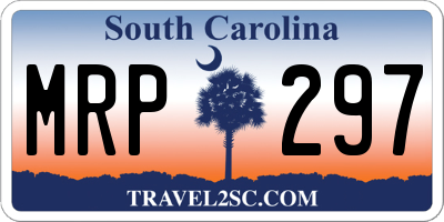 SC license plate MRP297
