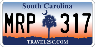 SC license plate MRP317
