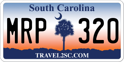 SC license plate MRP320