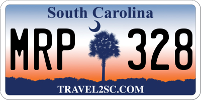 SC license plate MRP328