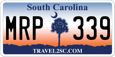 SC license plate MRP339