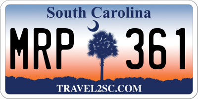 SC license plate MRP361